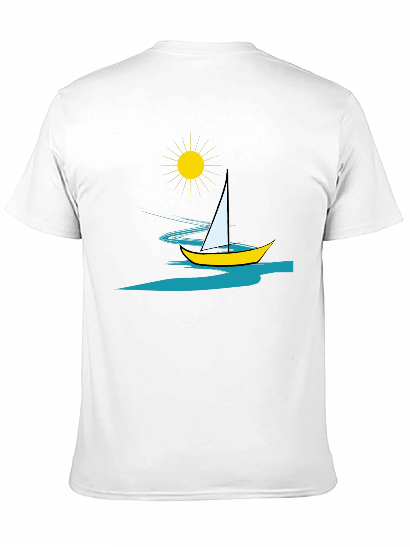 Sailing Graphic Tee - Mens Black T-Shirt