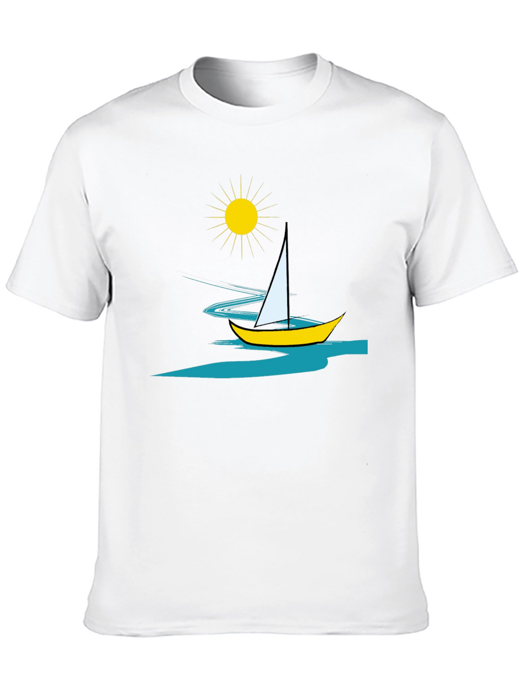 Sailing Graphic Tee - Mens Black T-Shirt