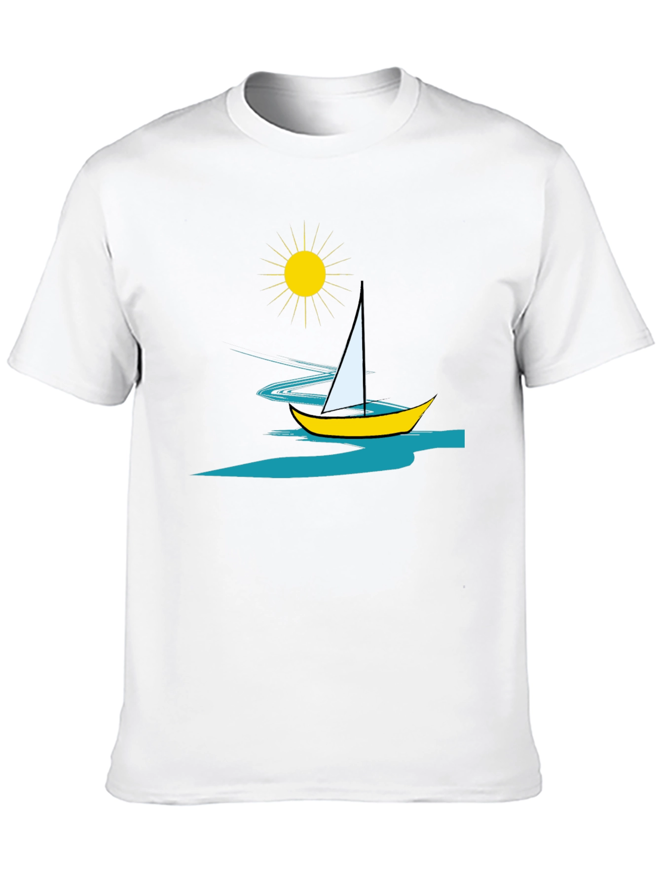 Sailing Graphic Tee - Mens Black T-Shirt
