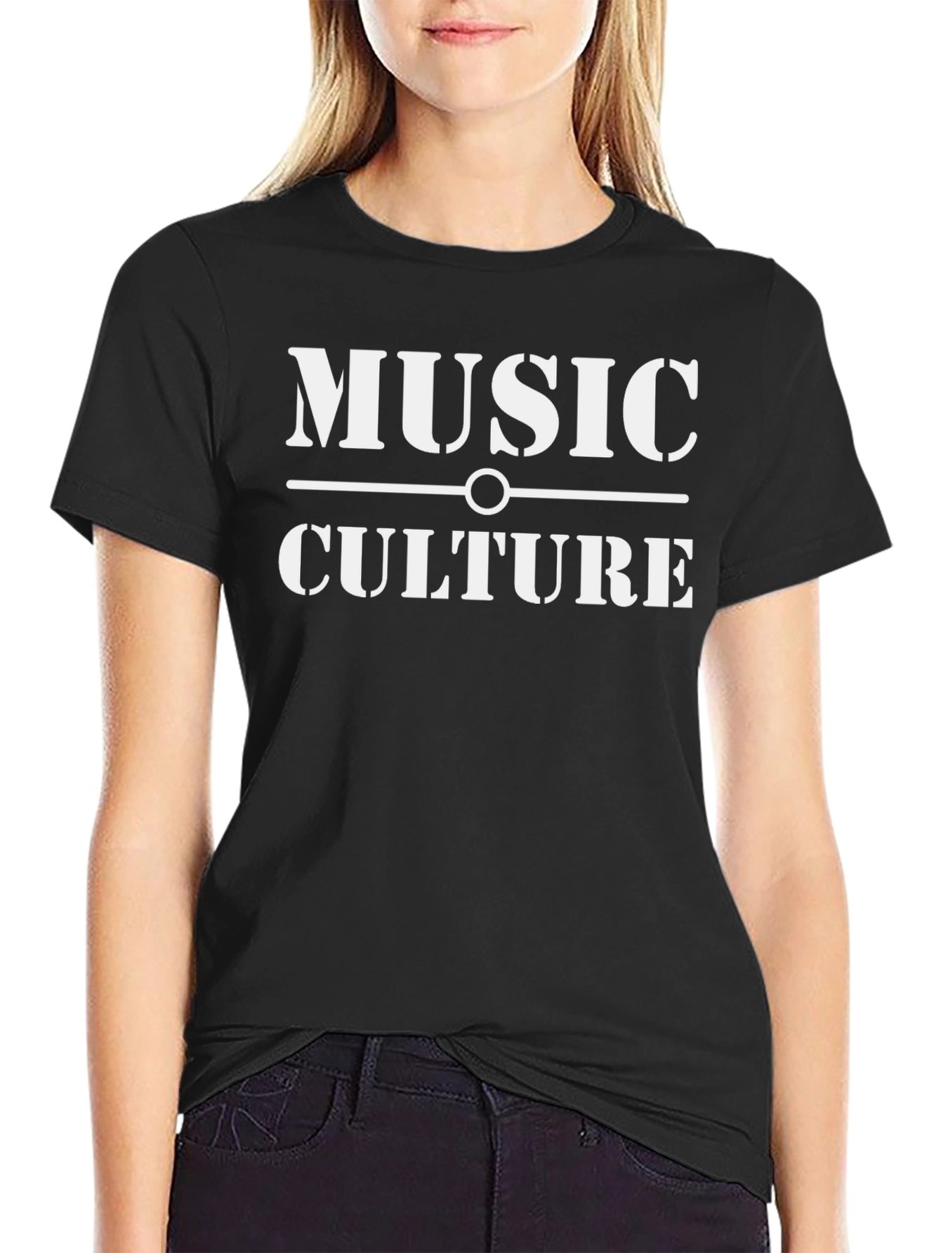 Music Culture Black T-Shirt