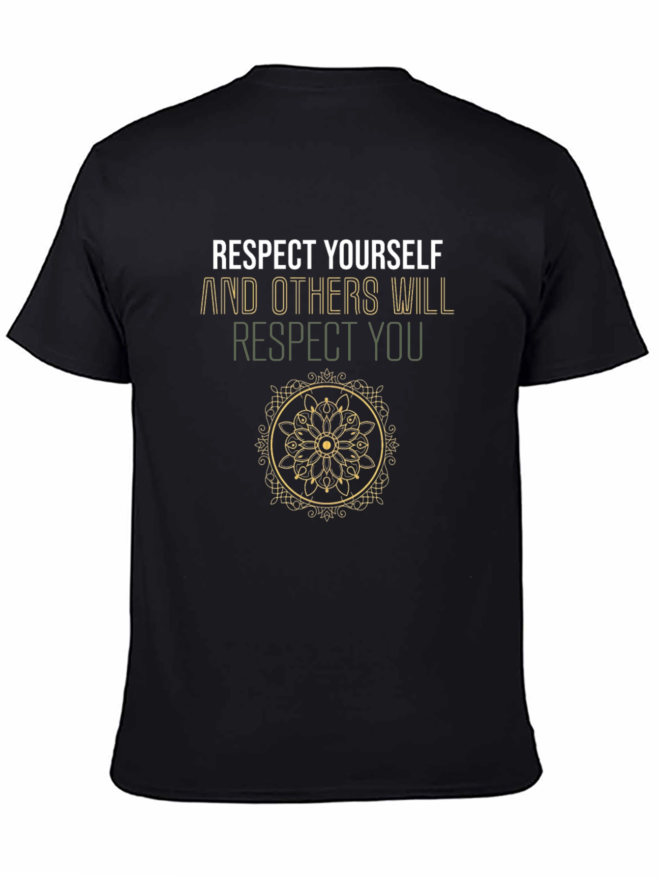 Respect Yourself Graphic Tee - Black Cotton Shirt