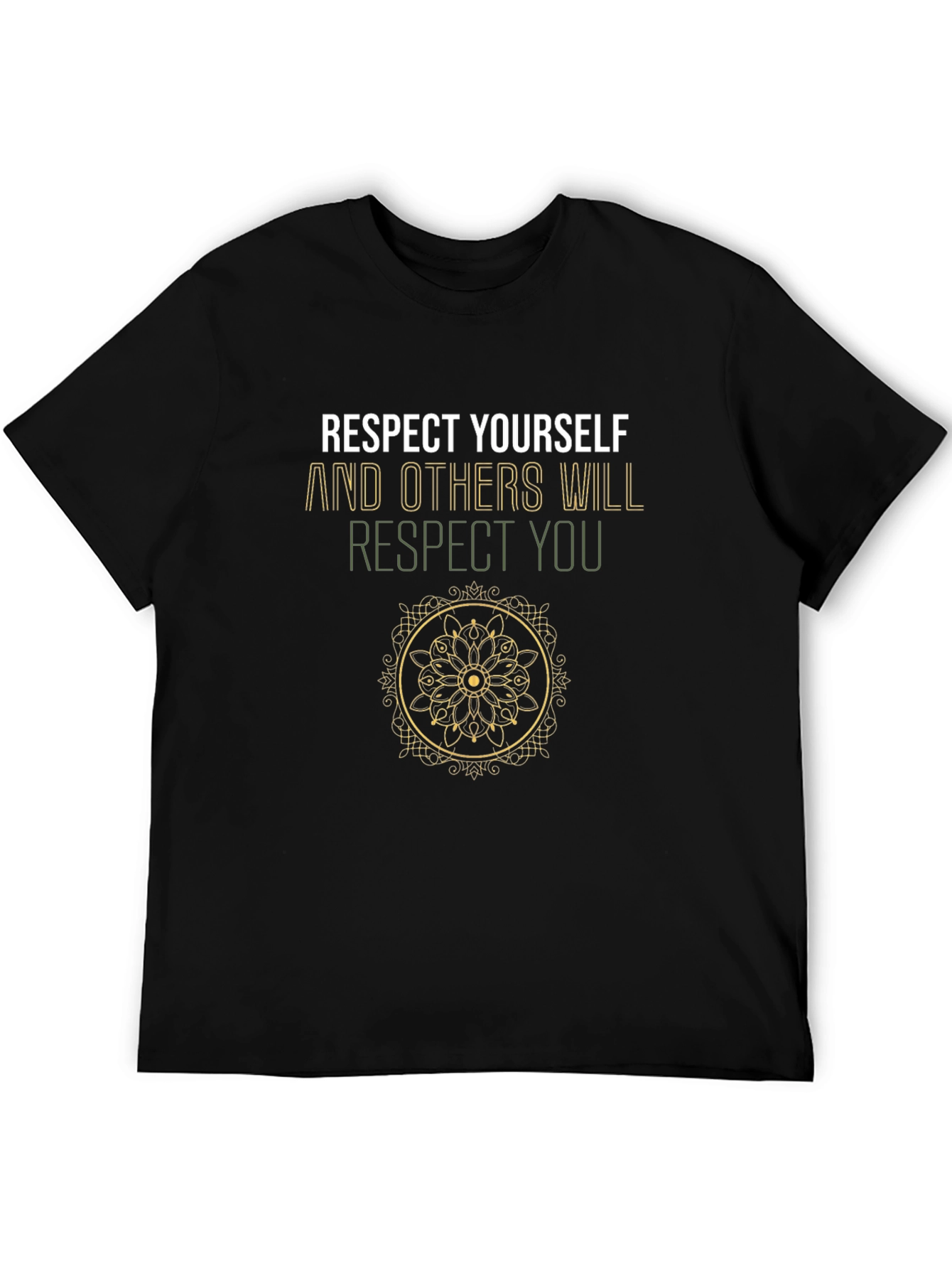 Respect Yourself Graphic Tee - Black Cotton Shirt