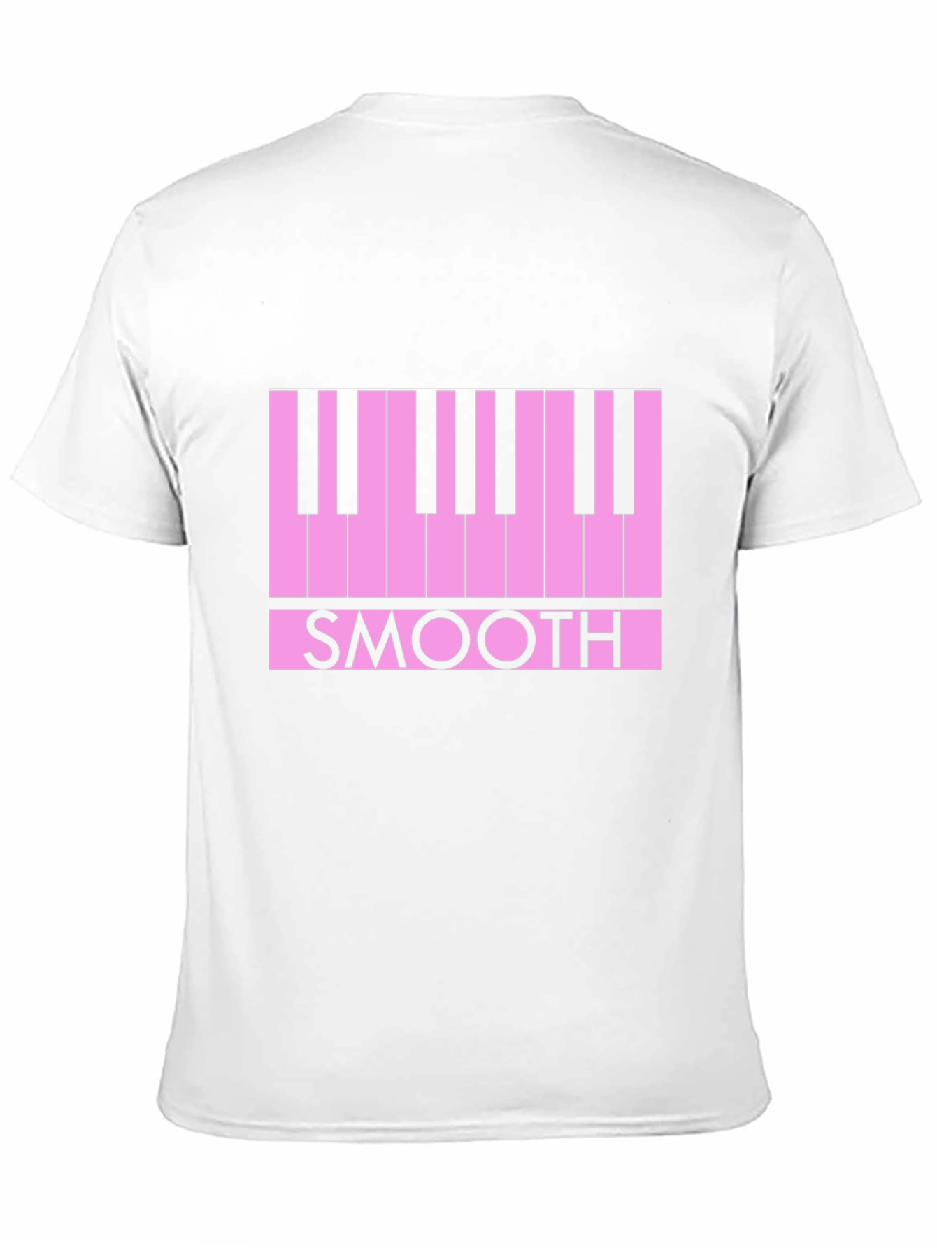 Smooth Piano Keys Graphic Tee - Black Casual T-Shirt