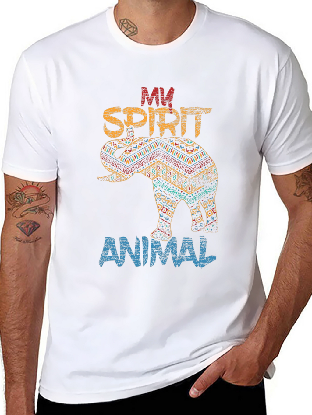 Ethnic Elephant T-Shirt - My Spirit Animal Tee