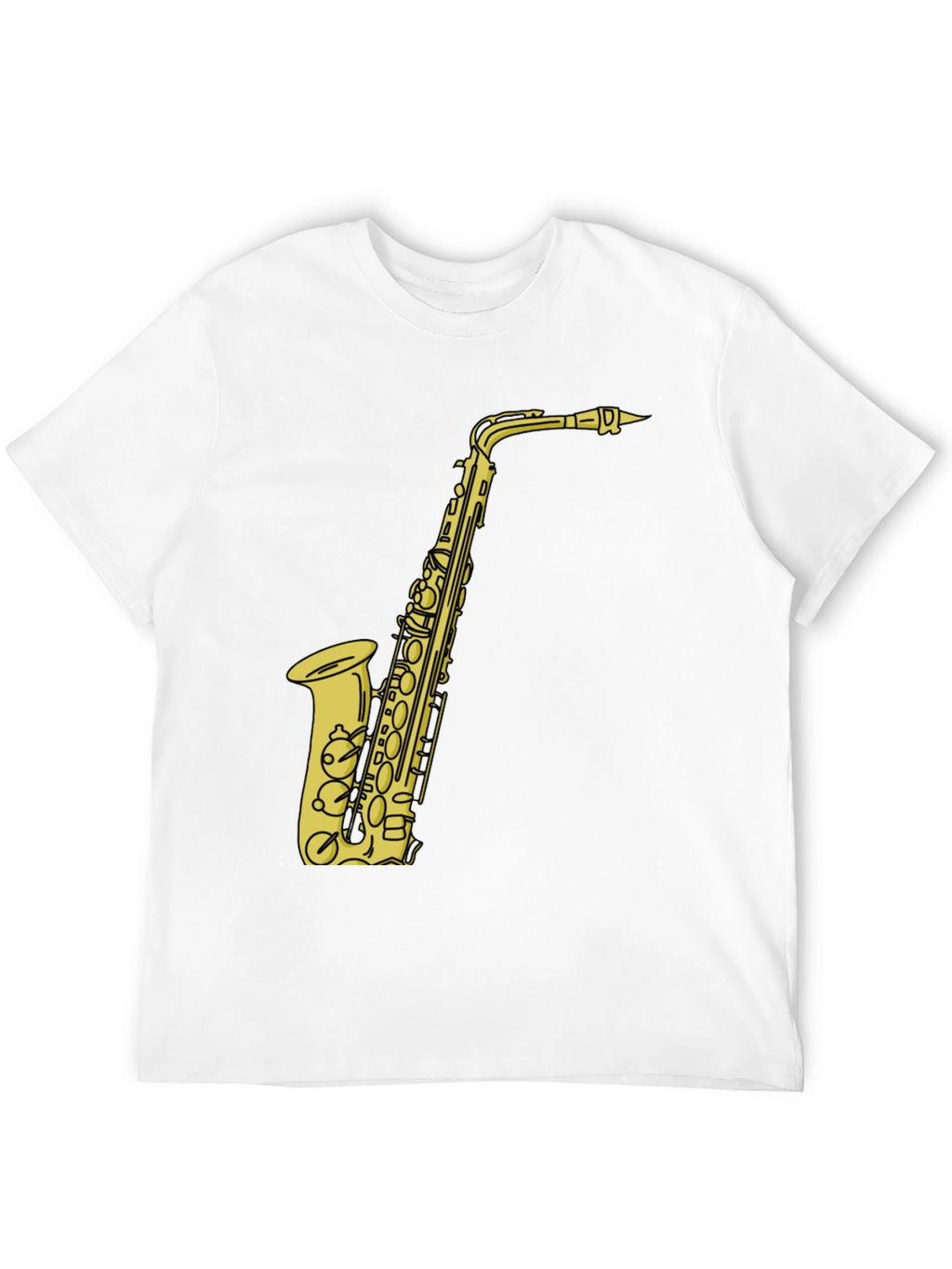 Saxophone Graphic Tee - Musicians Black T-Shirt