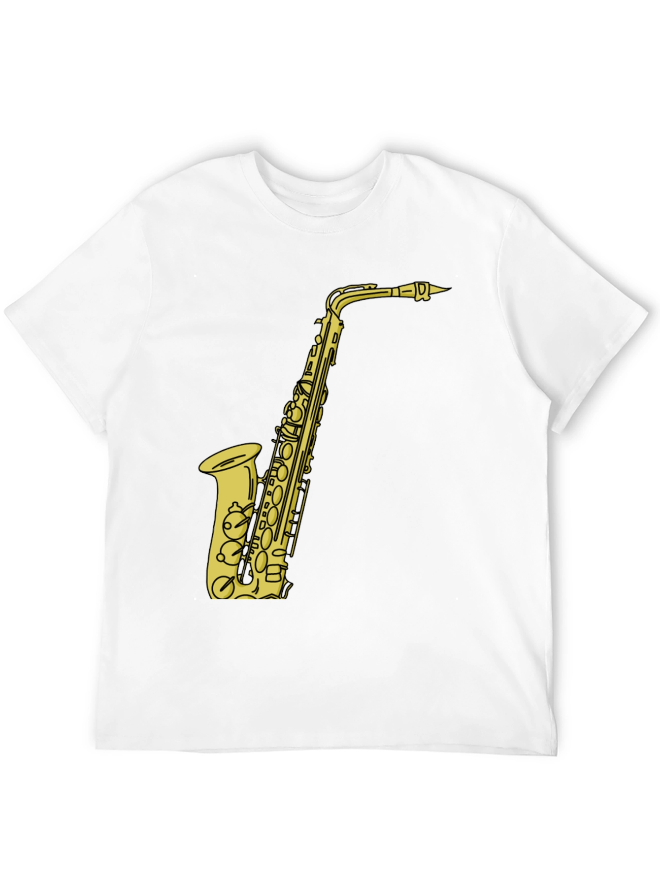 Saxophone Graphic Tee - Musicians Black T-Shirt