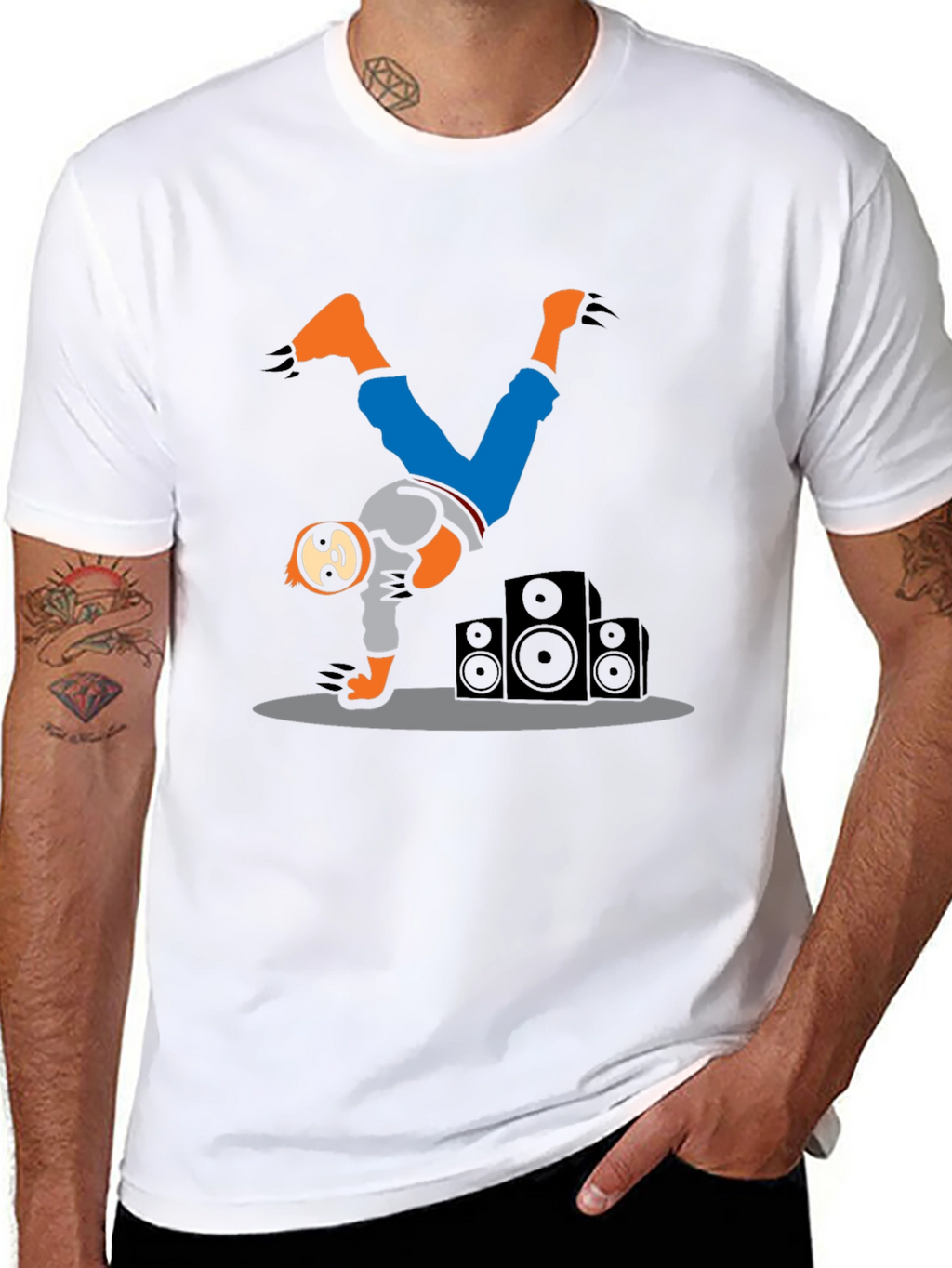 Sloth Breakdancing T-Shirt - Unique Graphic Tee