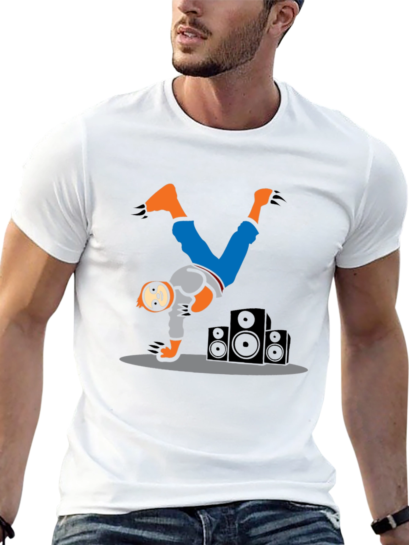 Sloth Breakdancing T-Shirt - Unique Graphic Tee