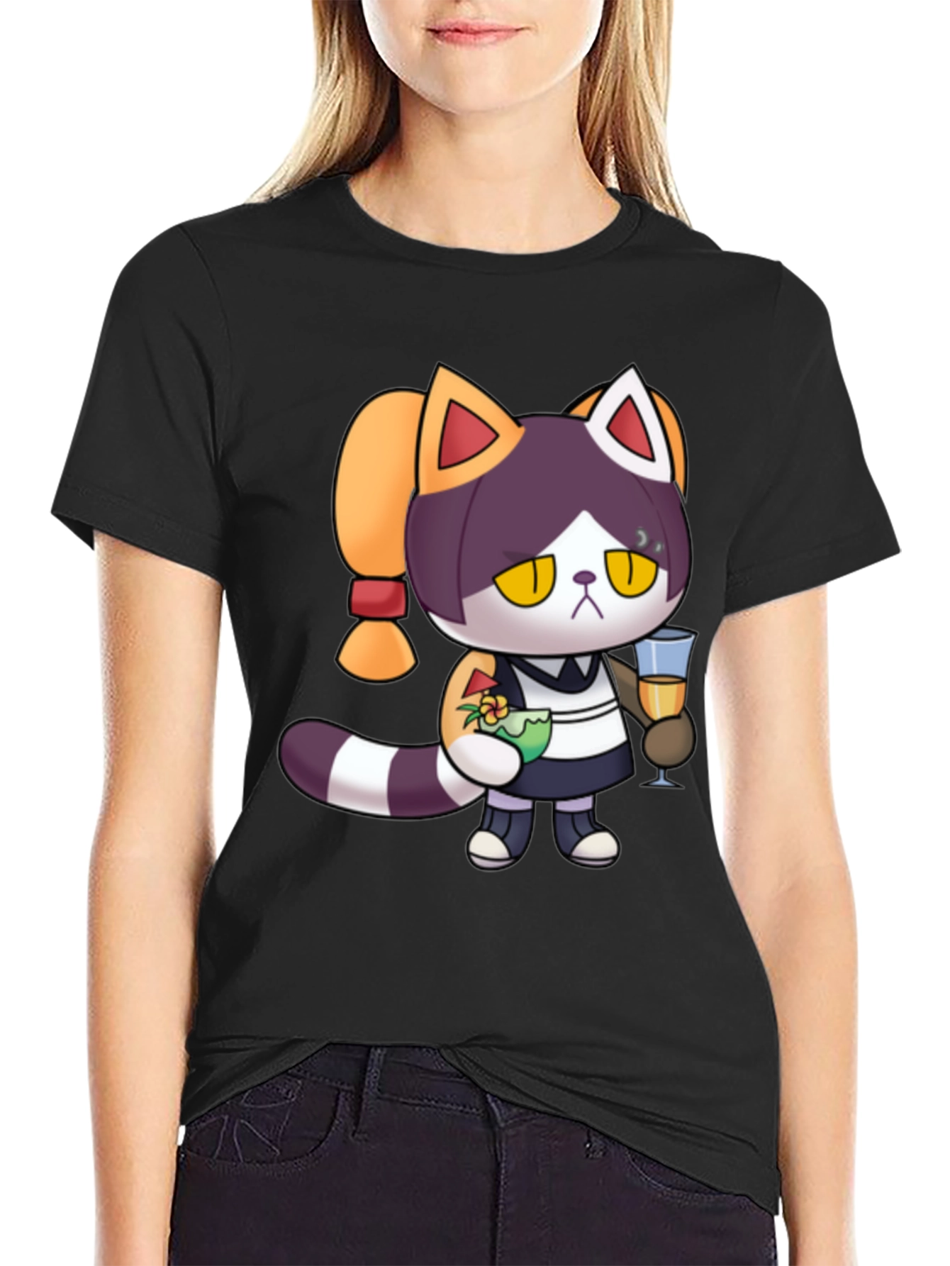 Cool Cat Bartender Graphic Tee
