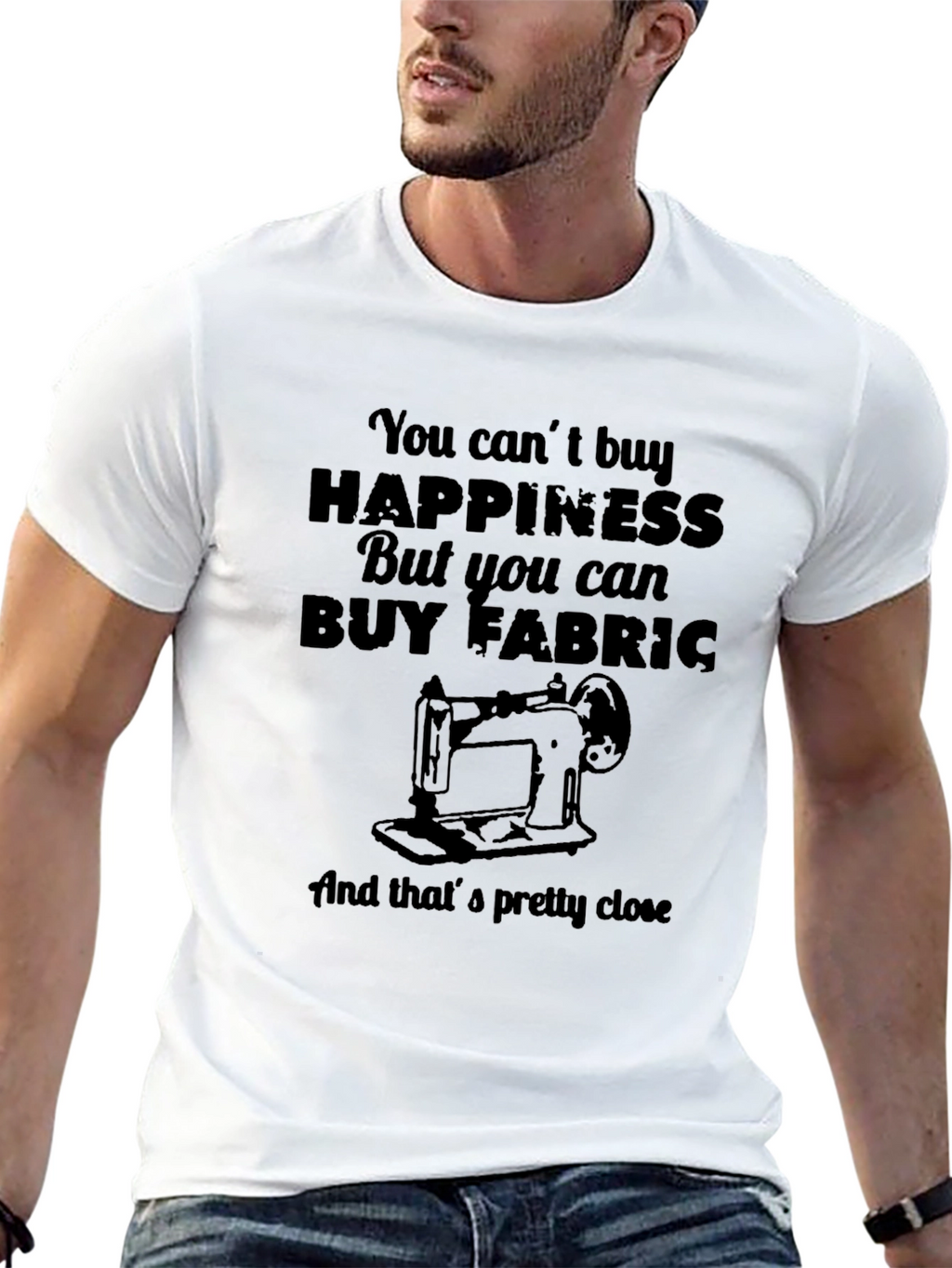 Funny Sewing T-Shirt - Buy Fabric Happiness