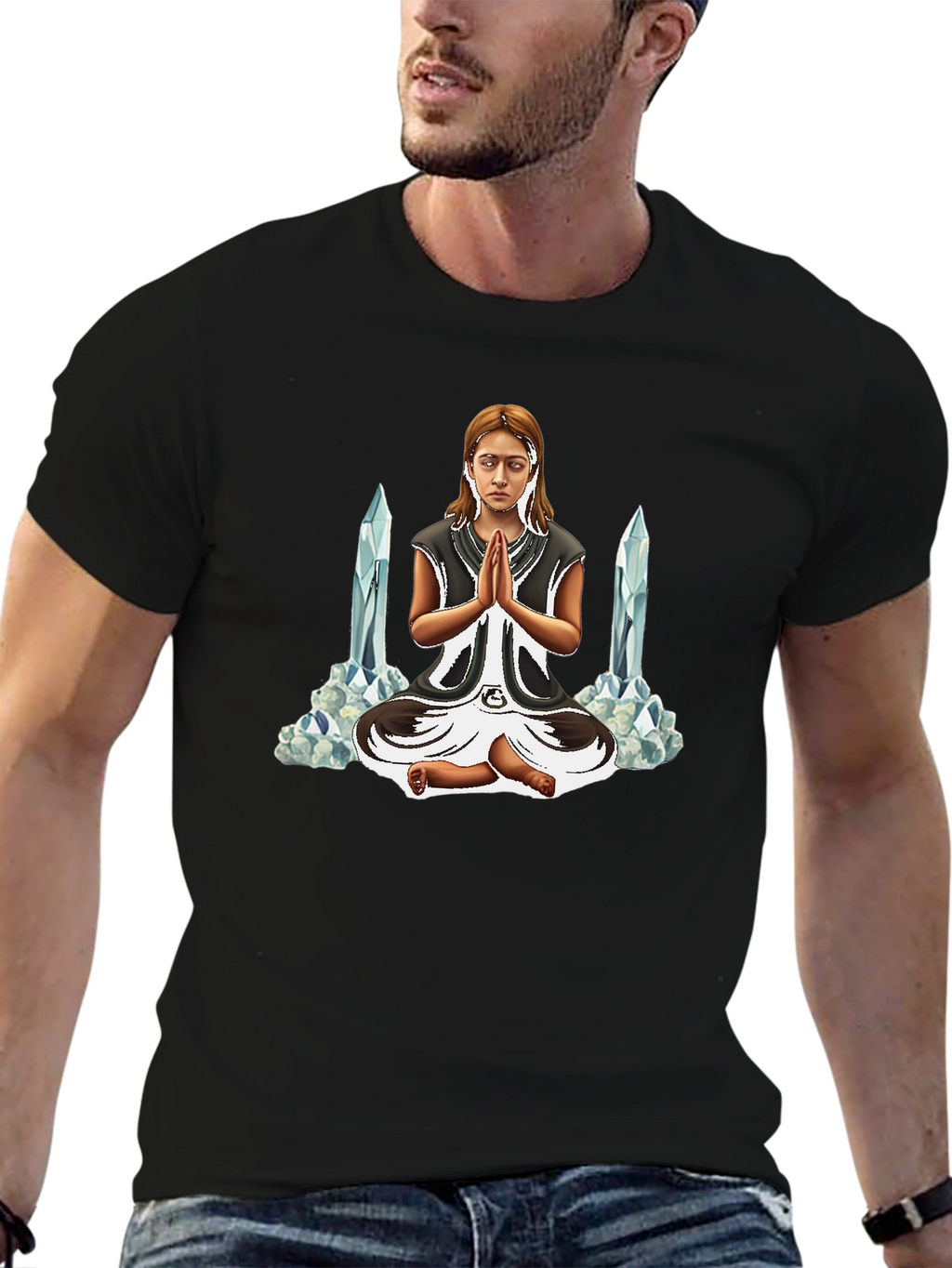 Meditating Woman Graphic Tee