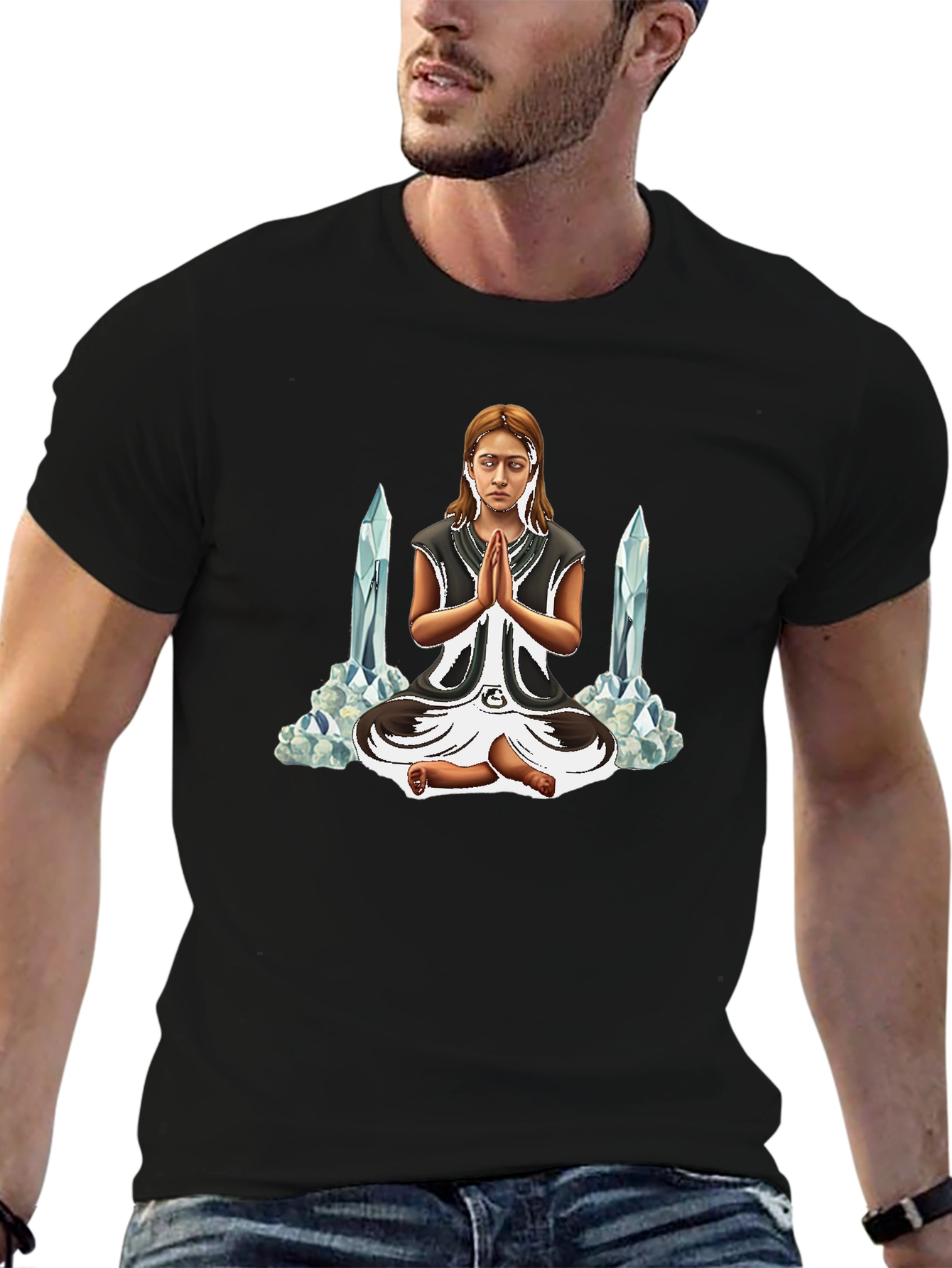 Meditating Woman Graphic Tee