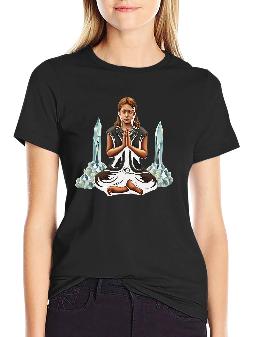 Meditating Woman Graphic Tee