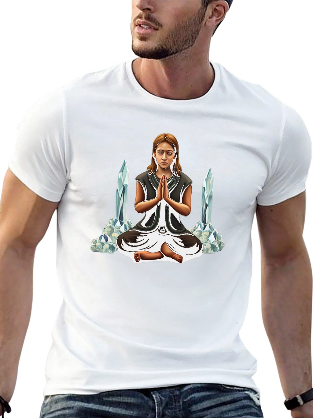 Meditating Woman Graphic Tee
