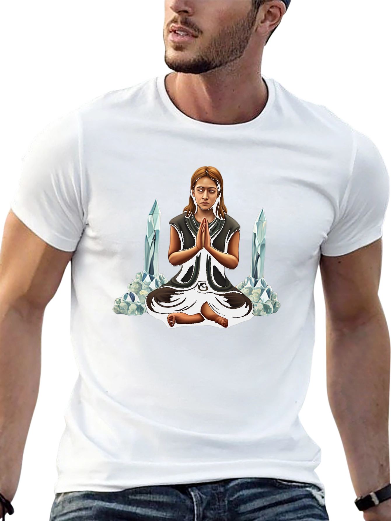 Meditating Woman Graphic Tee