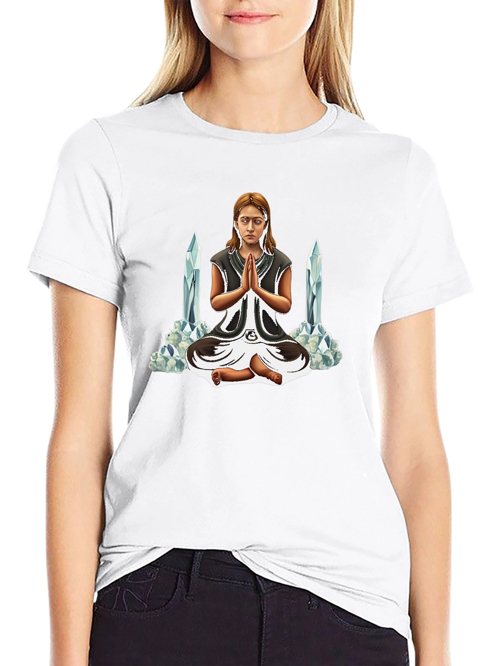 Meditating Woman Graphic Tee