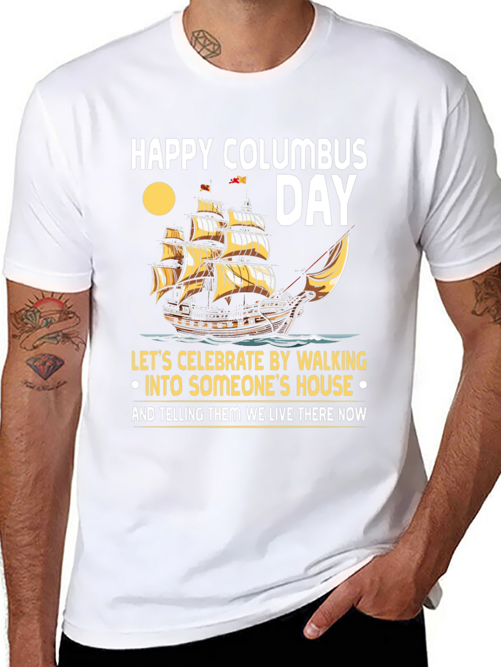 Happy Columbus Day T-Shirt: Celebrate with Humor