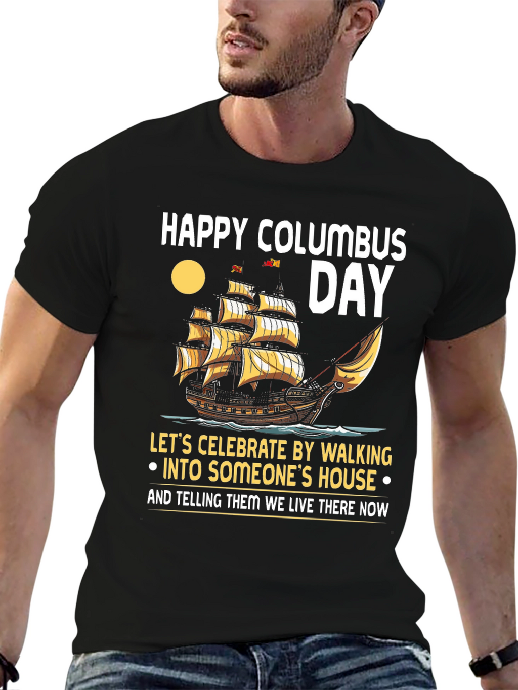 Happy Columbus Day T-Shirt: Celebrate with Humor