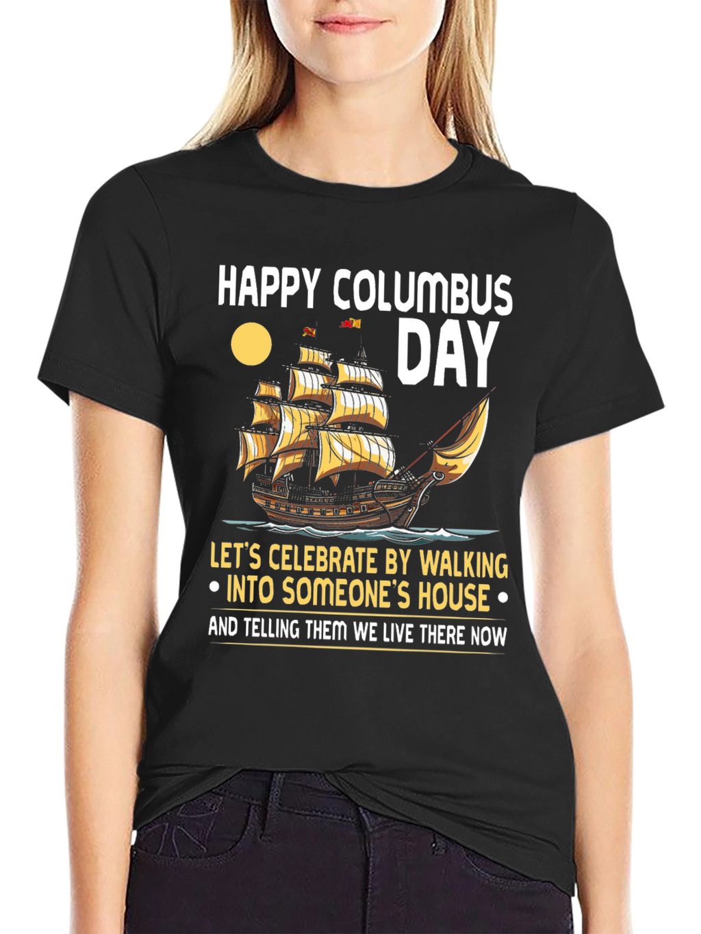 Happy Columbus Day T-Shirt: Celebrate with Humor