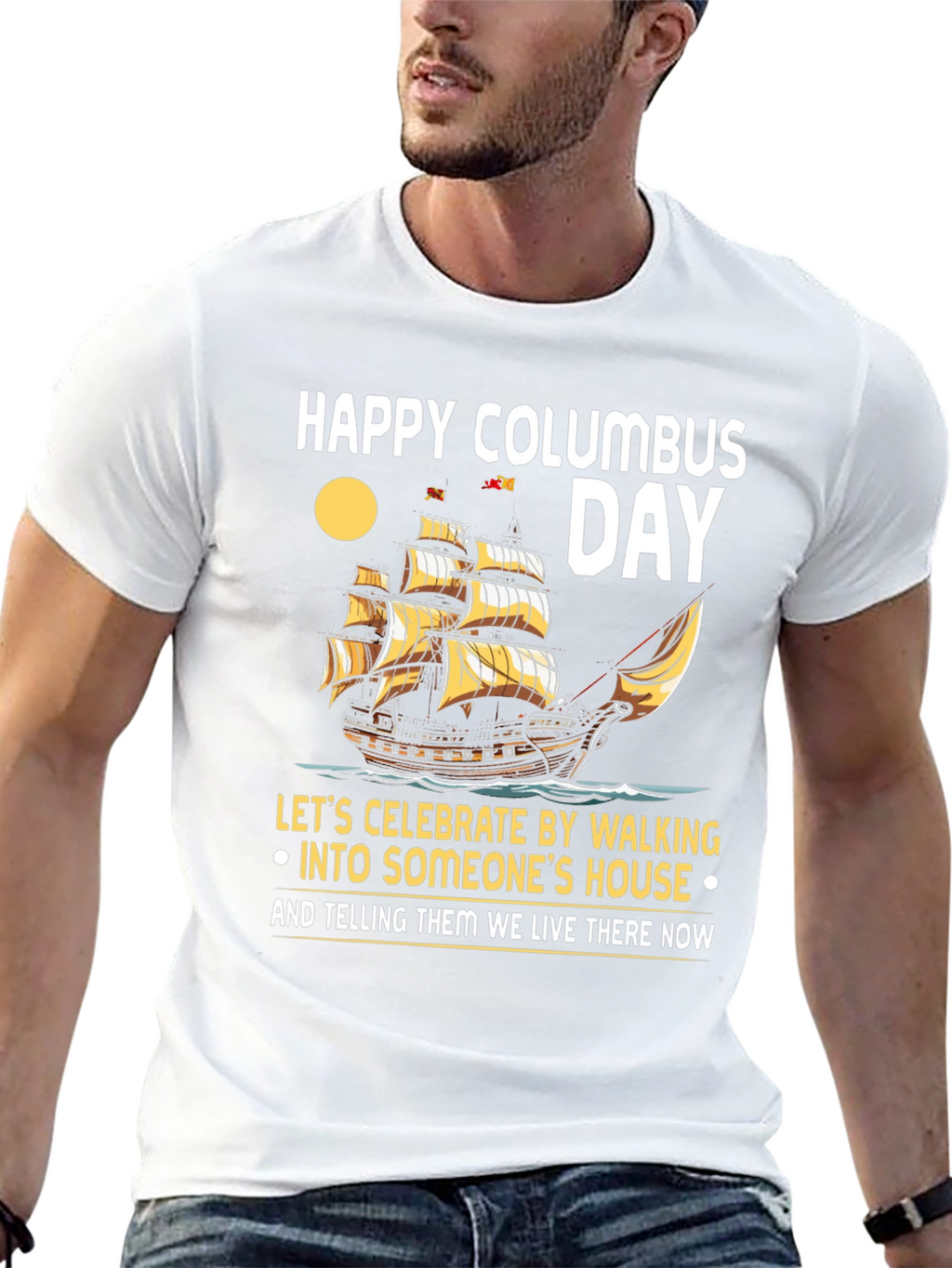 Happy Columbus Day T-Shirt: Celebrate with Humor