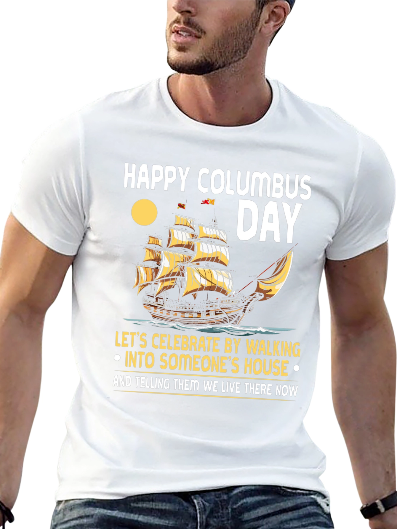Happy Columbus Day T-Shirt: Celebrate with Humor