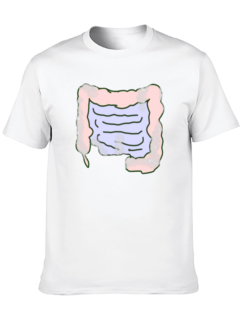 Intestine Graphic T-Shirt Funny Anatomy Tee