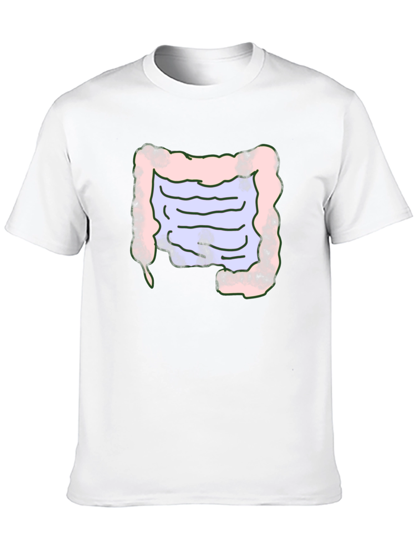 Intestine Graphic T-Shirt Funny Anatomy Tee