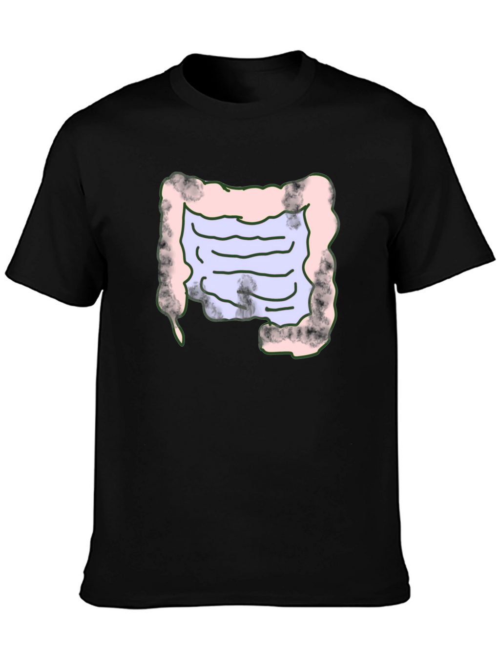 Intestine Graphic T-Shirt Funny Anatomy Tee