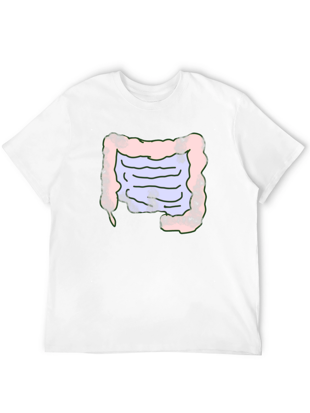 Intestine Graphic T-Shirt Funny Anatomy Tee