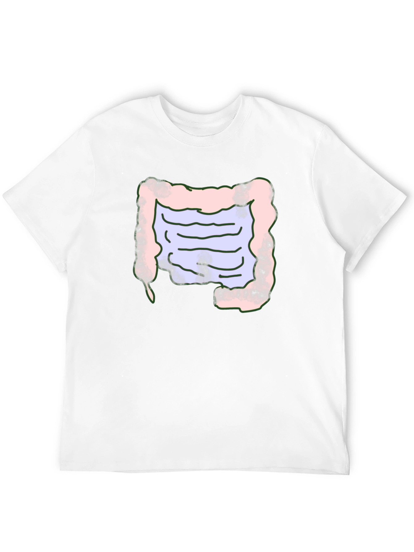 Intestine Graphic T-Shirt Funny Anatomy Tee