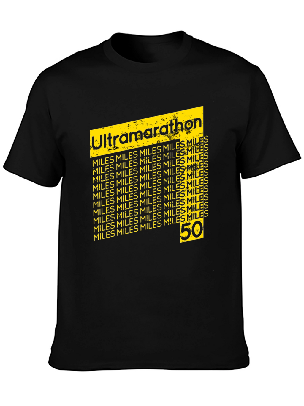 Ultramarathon 50 Miles Black T-Shirt