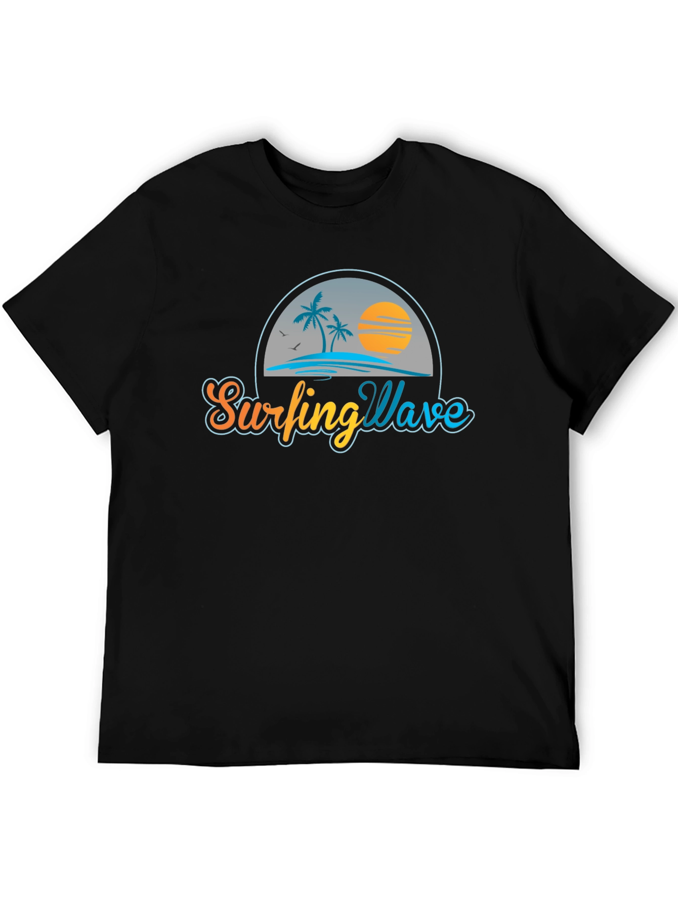 Surfing Wave Graphic Tee - Island Vibes