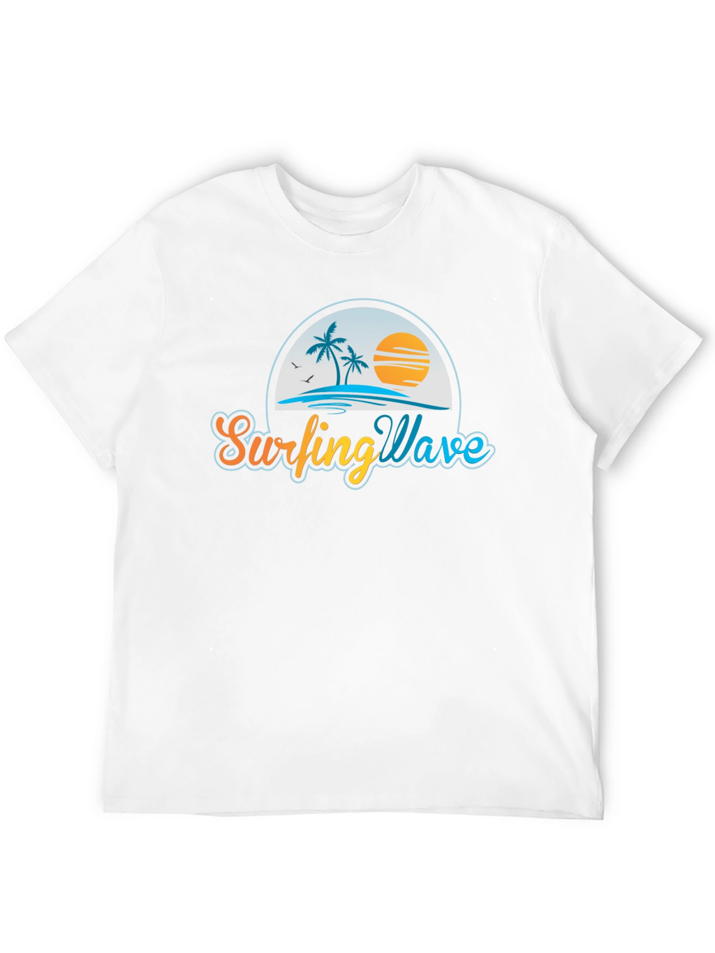 Surfing Wave Graphic Tee - Island Vibes