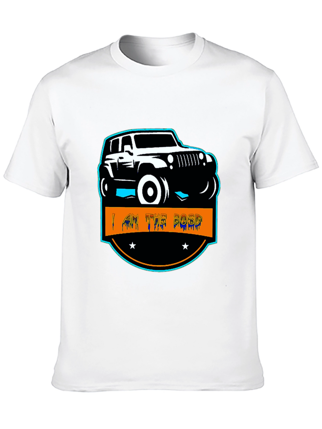 I AM THE BOSS Off-Road Jeep Black T-Shirt