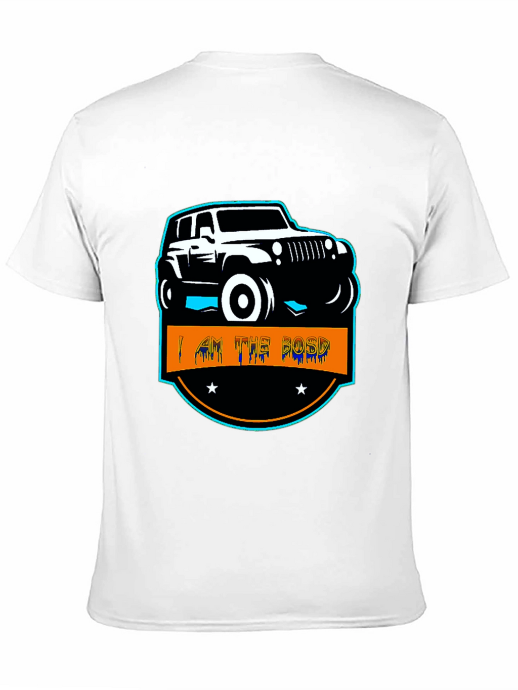 I AM THE BOSS Off-Road Jeep Black T-Shirt