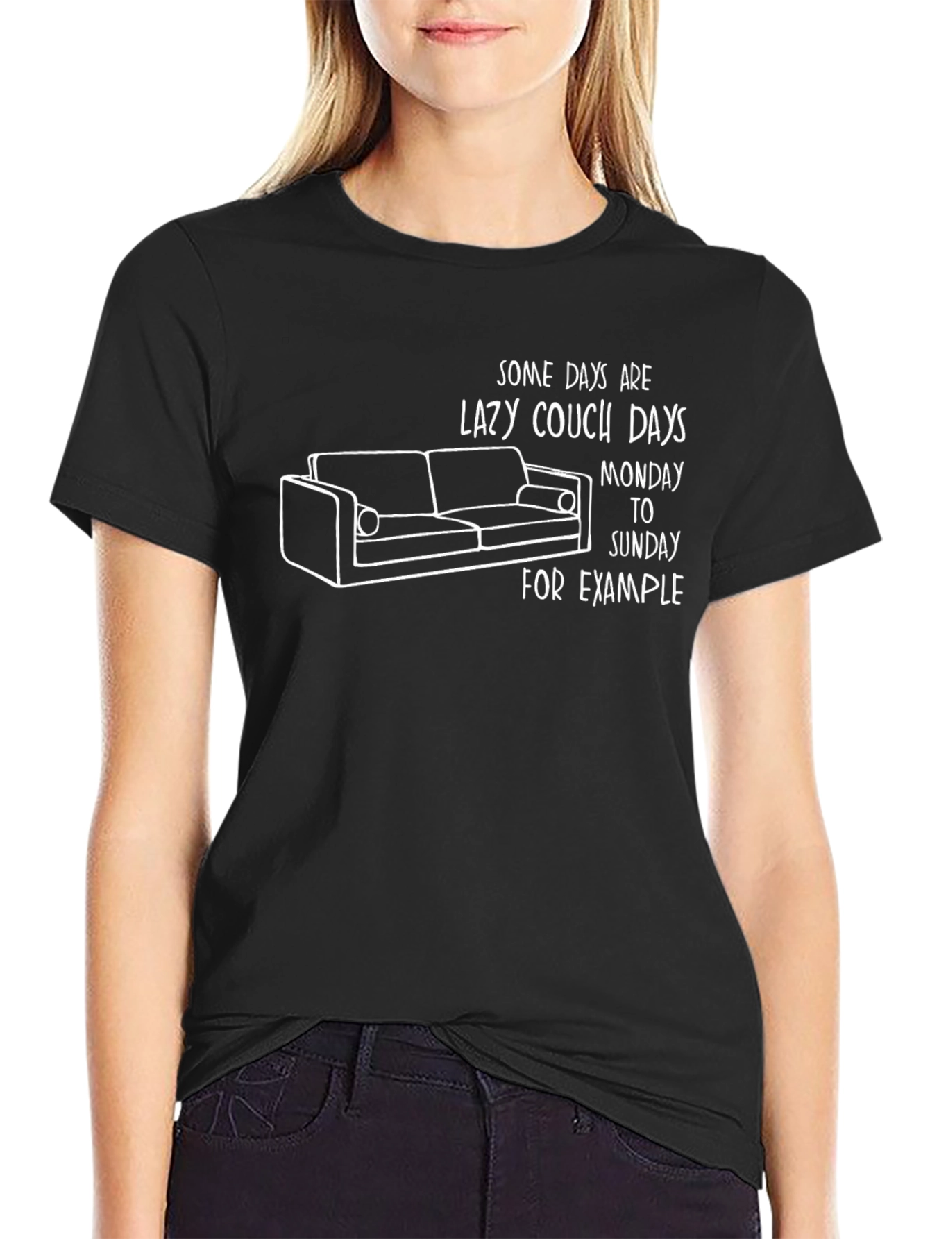 Lazy Couch Days Graphic T-Shirt - Relaxed Fit
