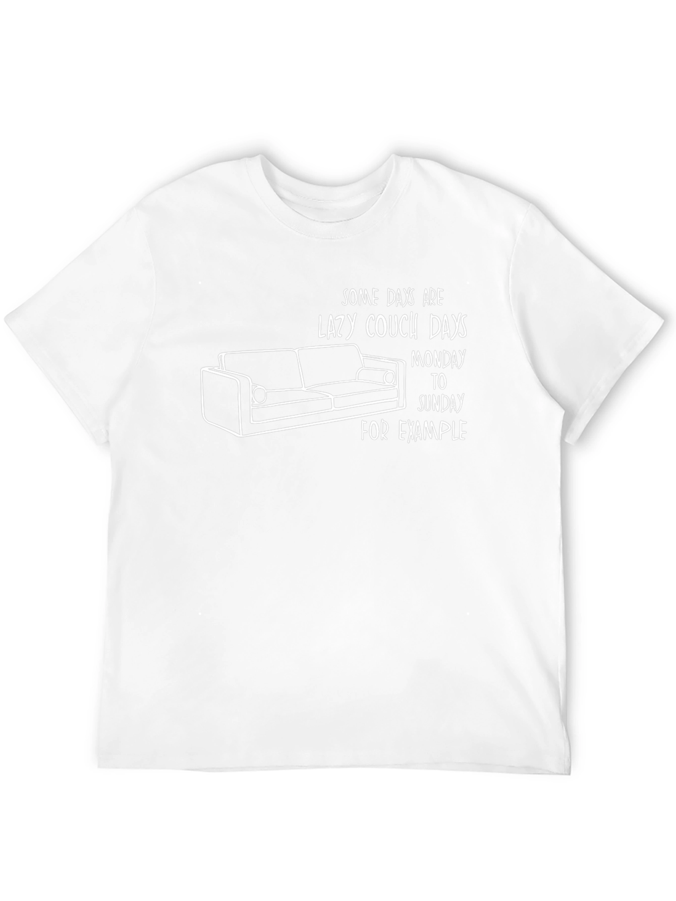 Lazy Couch Days Graphic T-Shirt - Relaxed Fit