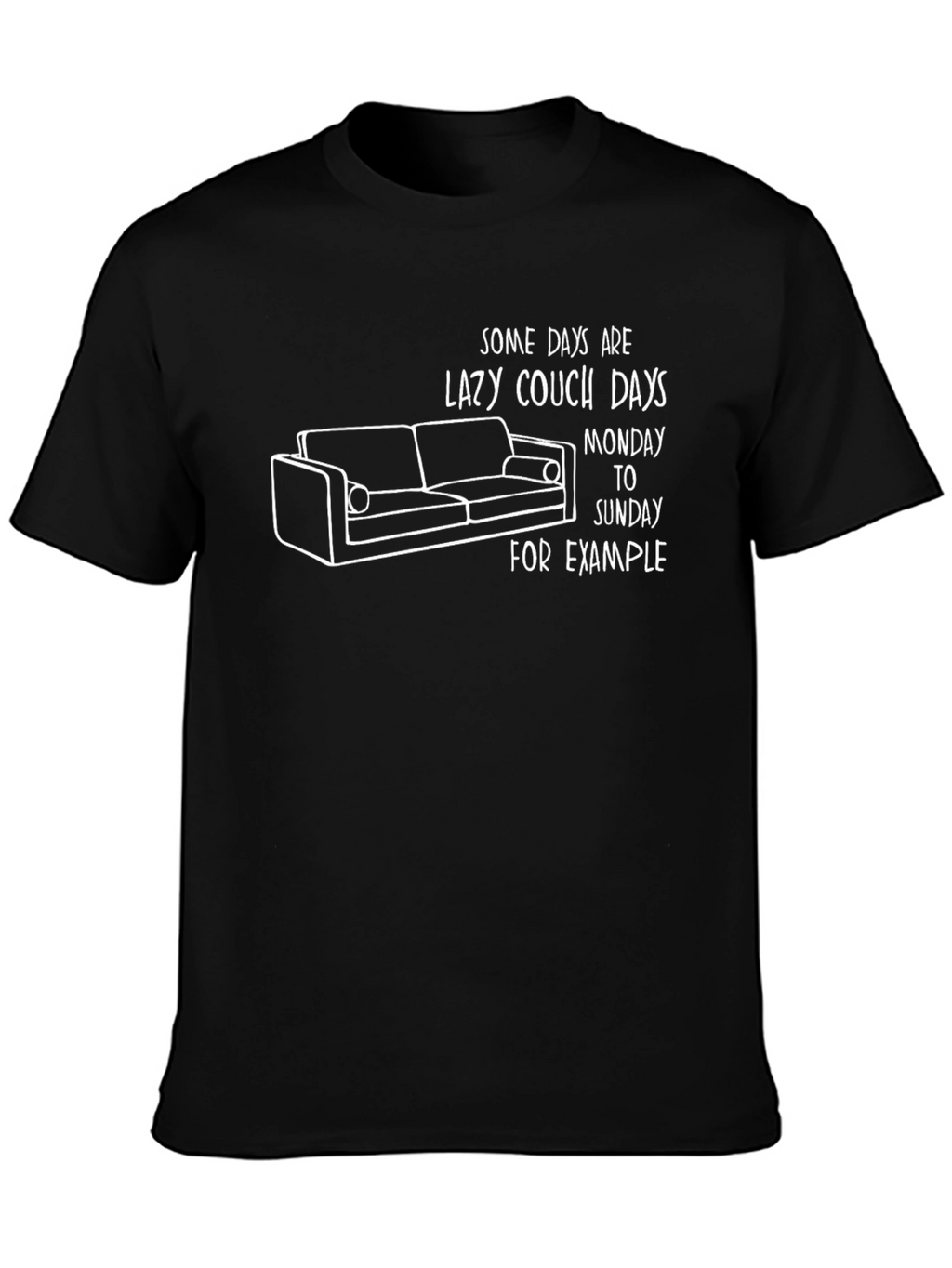 Lazy Couch Days Graphic T-Shirt - Relaxed Fit