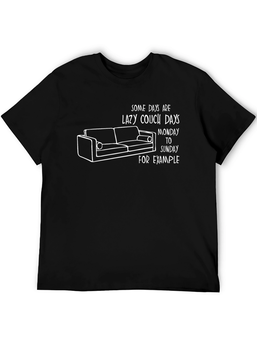 Lazy Couch Days Graphic T-Shirt - Relaxed Fit