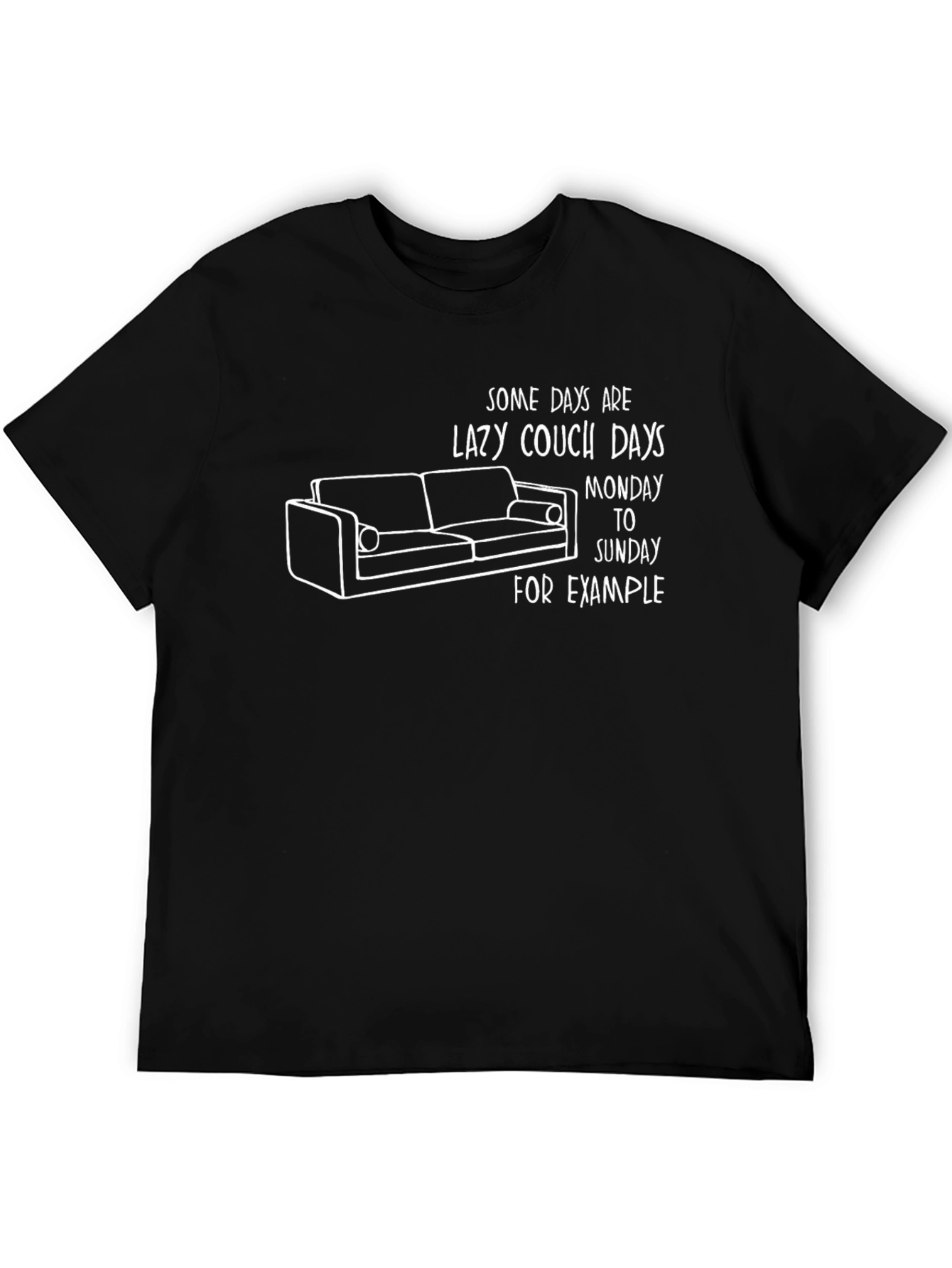 Lazy Couch Days Graphic T-Shirt - Relaxed Fit