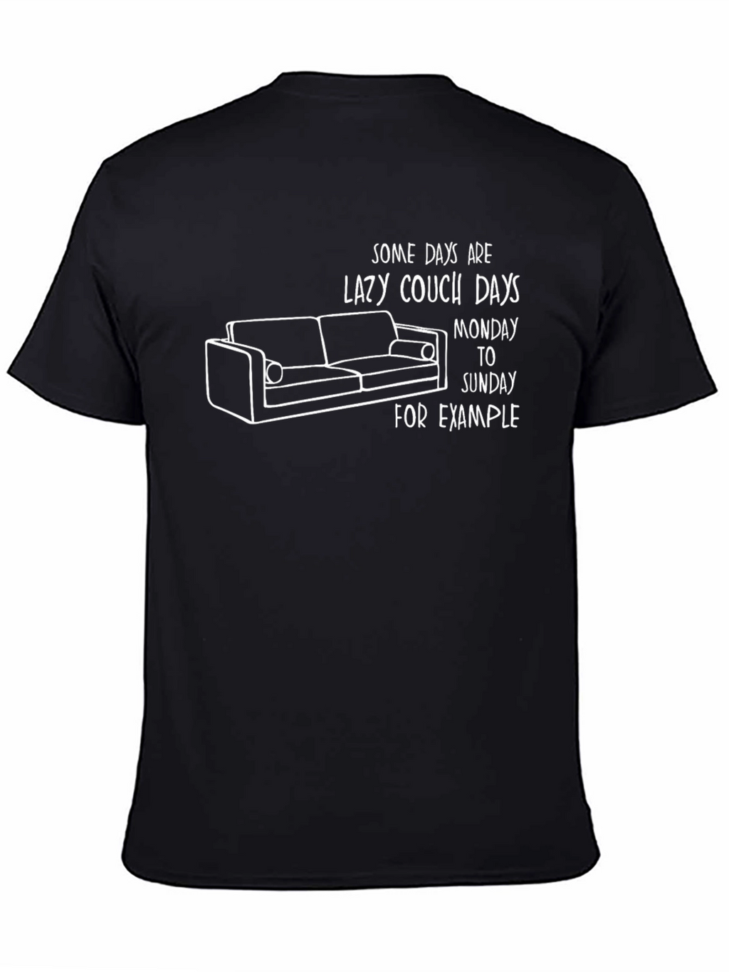 Lazy Couch Days Graphic T-Shirt - Relaxed Fit