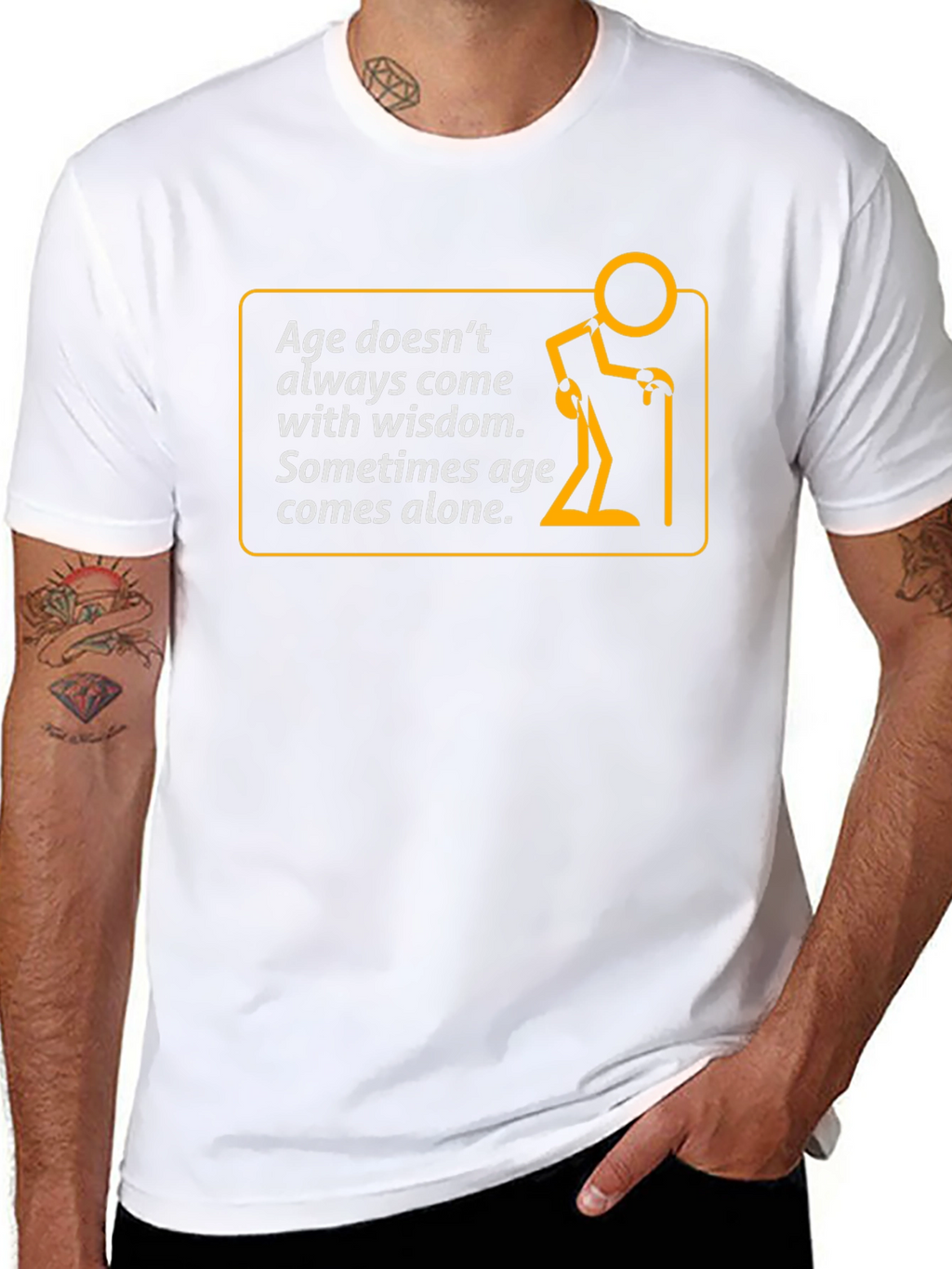 Age and Wisdom Graphic Tee - Black
