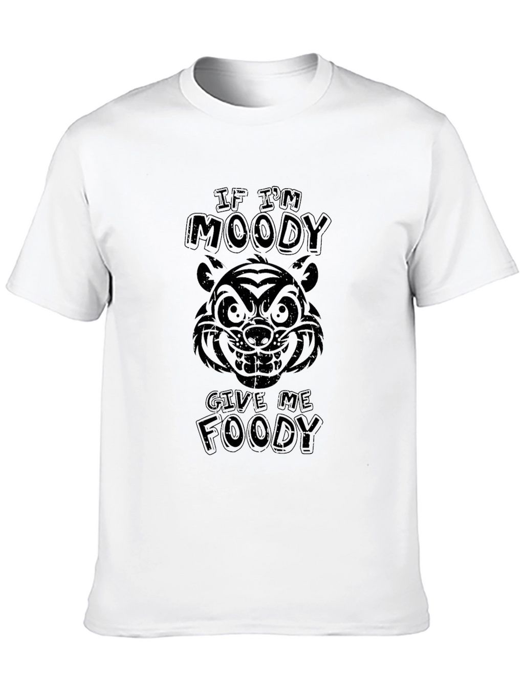 Moody Tiger Foody Black T-Shirt