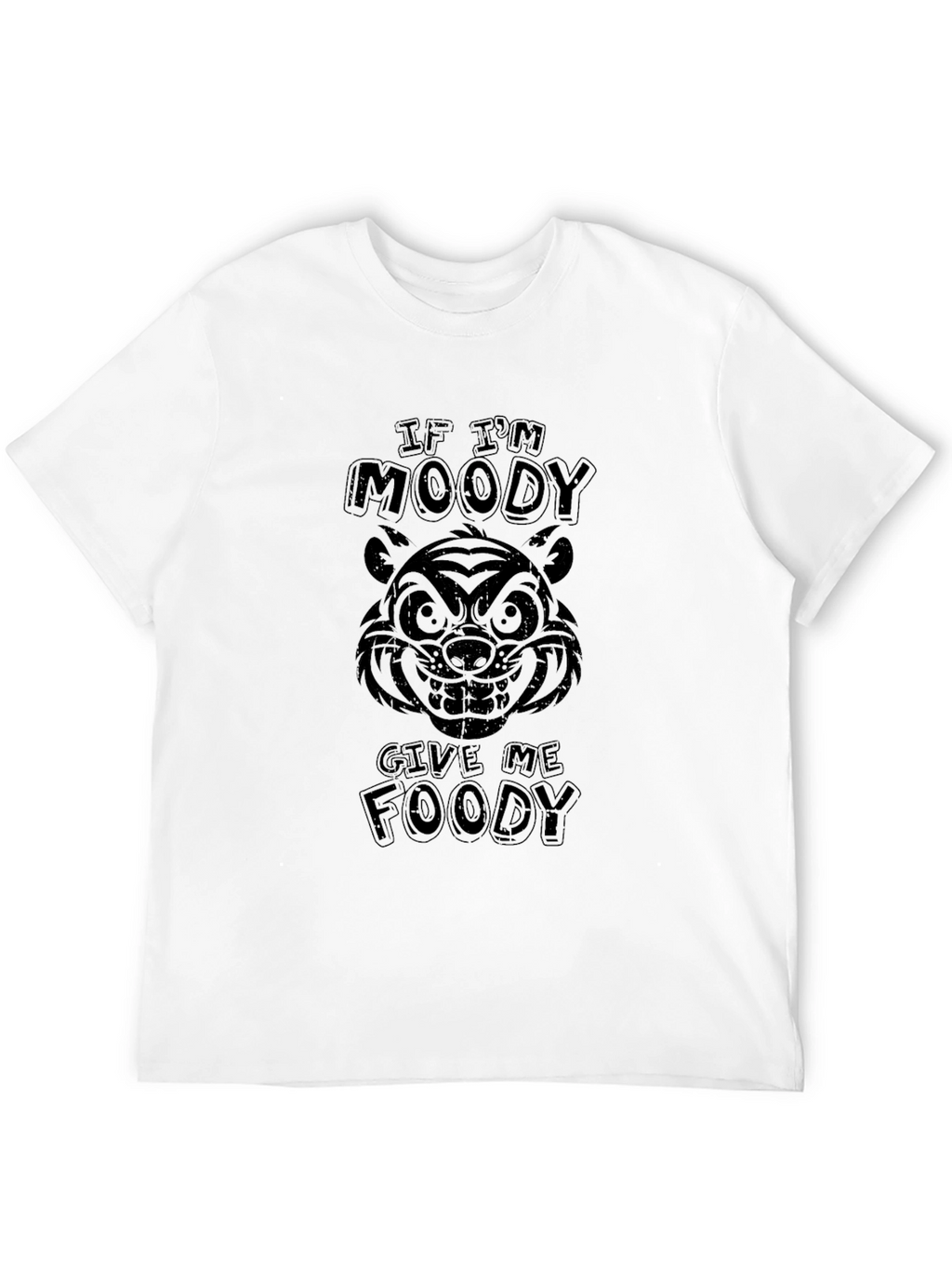 Moody Tiger Foody Black T-Shirt