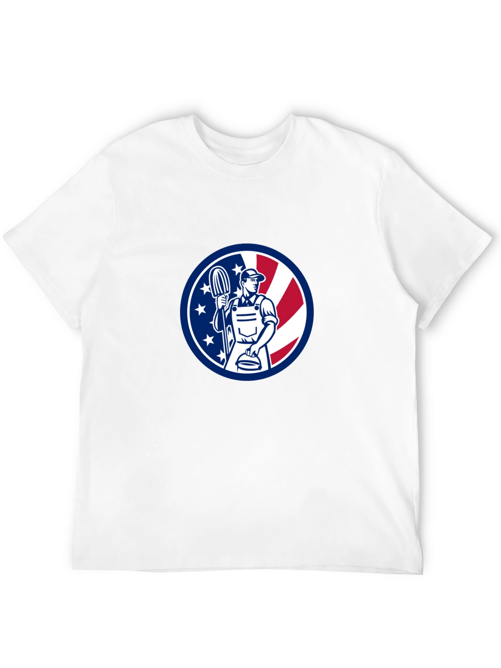 Patriotic Plumber Graphic T-Shirt