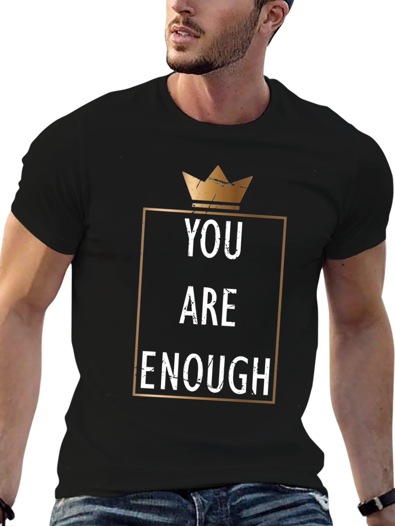 You Are Enough Graphic T-Shirt - Black