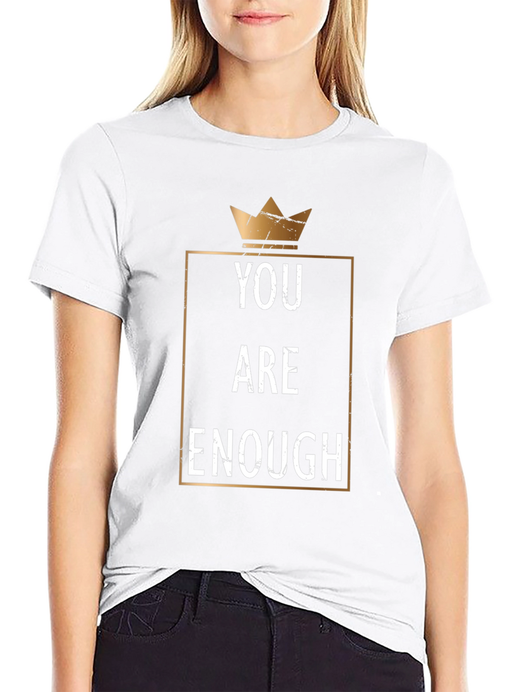 You Are Enough Graphic T-Shirt - Black