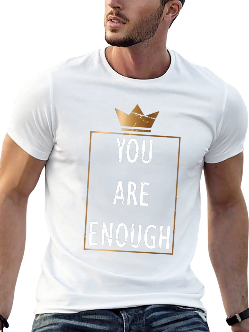 You Are Enough Graphic T-Shirt - Black