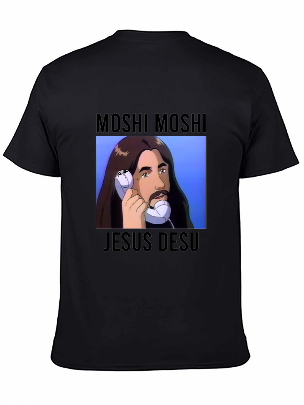 Moshi Moshi Jesus Desu Graphic Tee