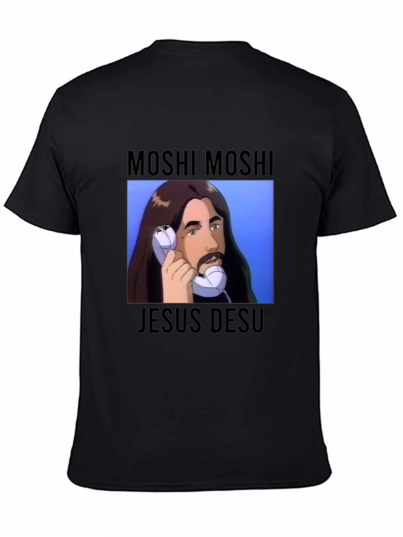 Moshi Moshi Jesus Desu Graphic Tee